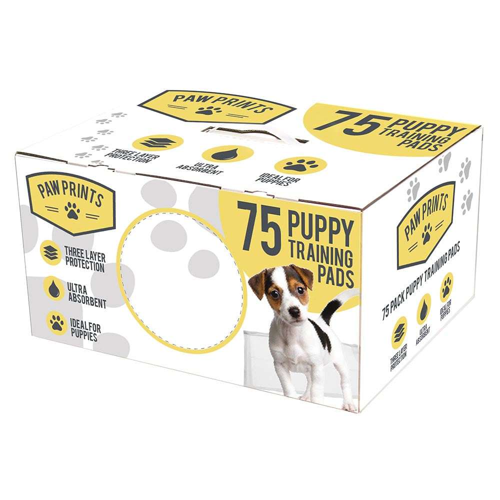 Paw Prints Puppy Training Train Pads Toilet Pee Wee Mats Dog Cats Trainer 50x40 Paw Prints Puppy Training Train Pads Toilet Pee Wee Mats Dog Cats Trainer 50x40